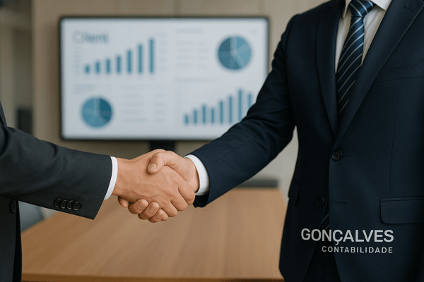 Imagem de parceria simbolizando a confiança e a colaboração entre a Gonçalves Contabilidade e seus clientes de BPO Financeiro em São Paulo.