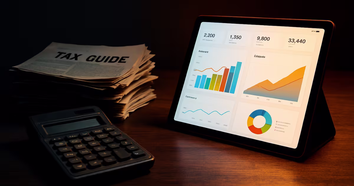Contraste entre a contabilidade tradicional, com papéis antigos, e a contabilidade consultiva, com um tablet exibindo um dashboard de crescimento.