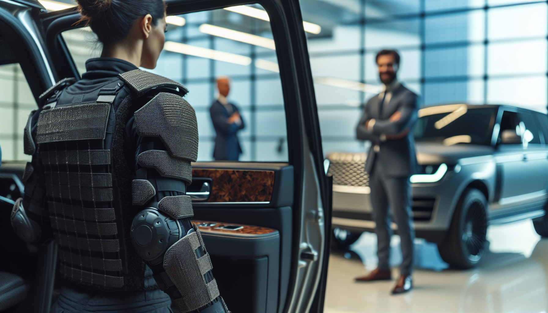 Empresário de blindadora em São Paulo em reunião com contabilidade especializada em gestão de custos.