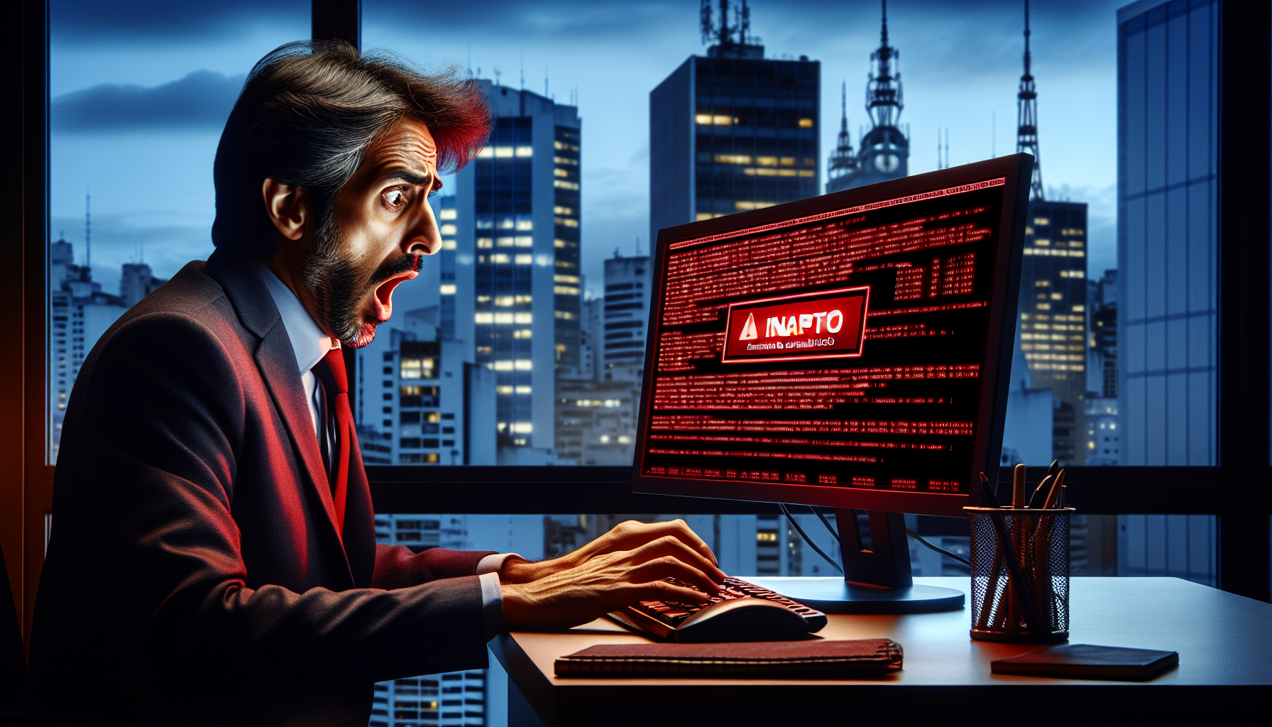 Empresário em pânico em SP descobre seu CNPJ Inapto ao tentar emitir nota fiscal, buscando regularização de empresas.