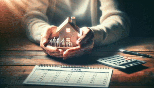 Mãos protegendo patrimônio familiar e imóvel, ilustrando a Holding Familiar em 2026.
