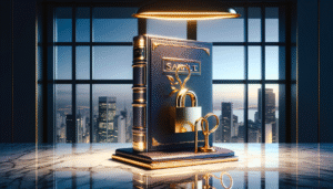 Representação conceitual da segurança jurídica proporcionada pelas cláusulas restritivas em uma Holding Familiar.