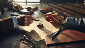 Representação da sucessão planejada através da doação de quotas com reserva de usufruto entre gerações.